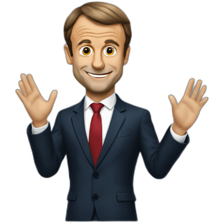 Emmanuel Macron qui prie emoji