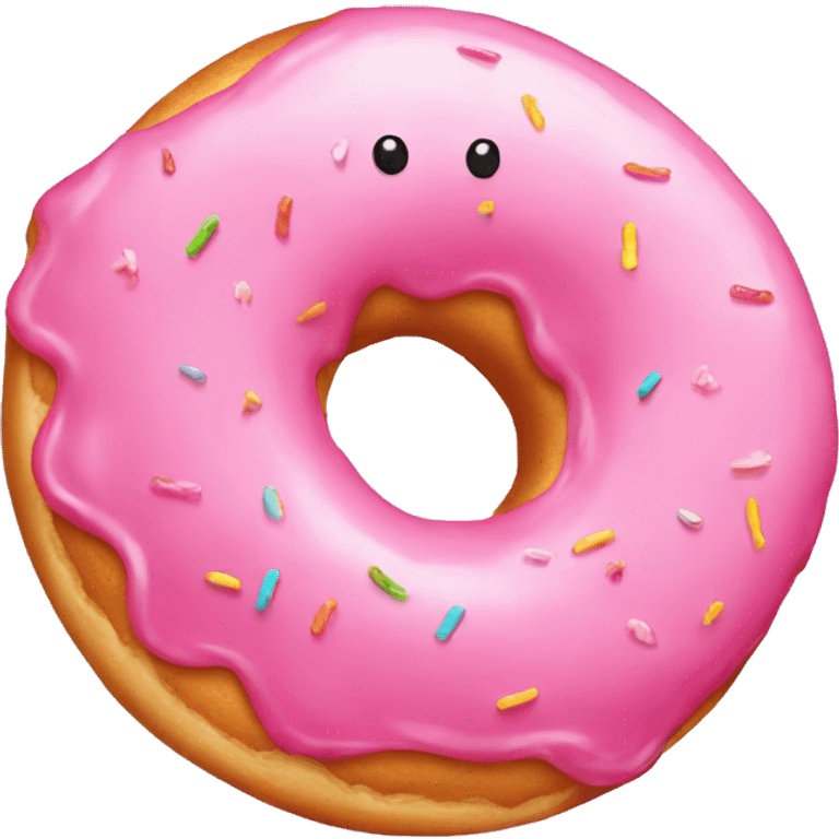 Pink donut  emoji