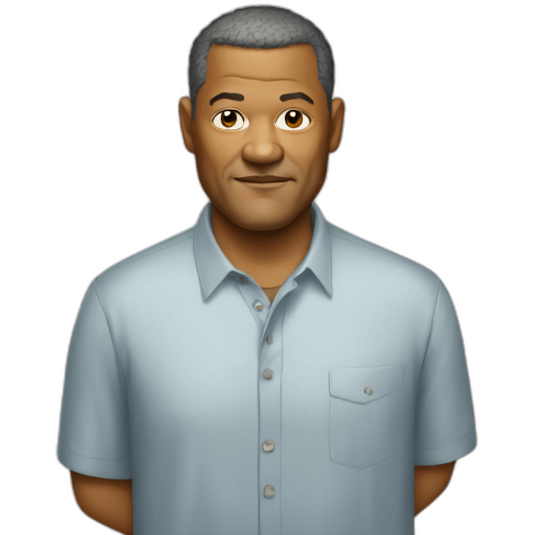 laurence-fishburne cartoon wearing shirt emoji