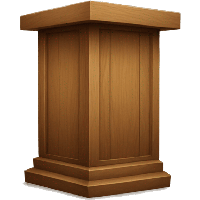 wooden podium  emoji