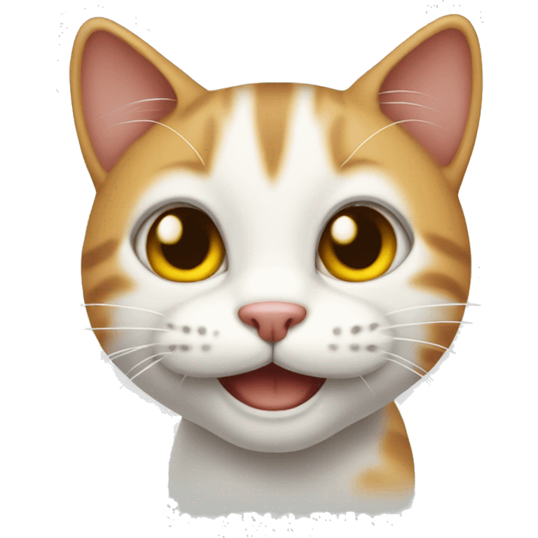 cute cat smiling emoji