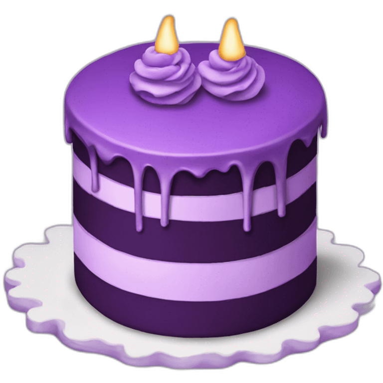 Purple cake emoji