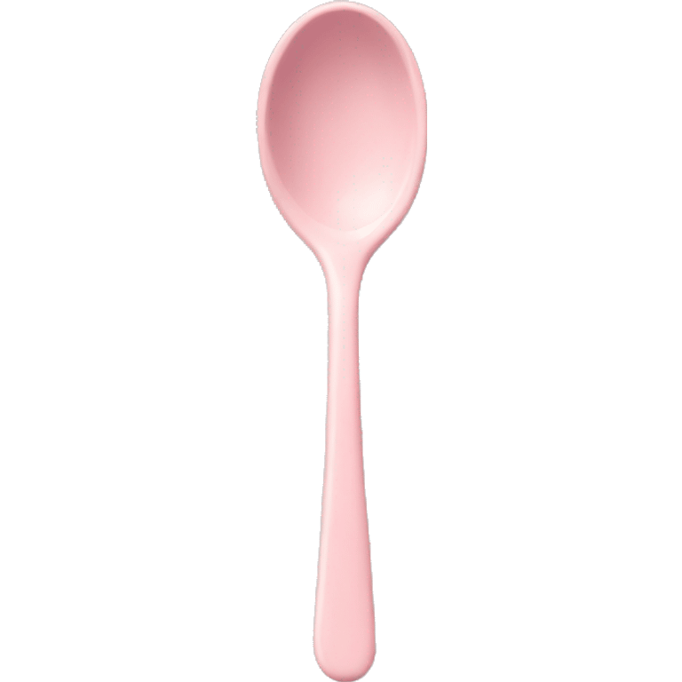 Pastel pink spoon emoji