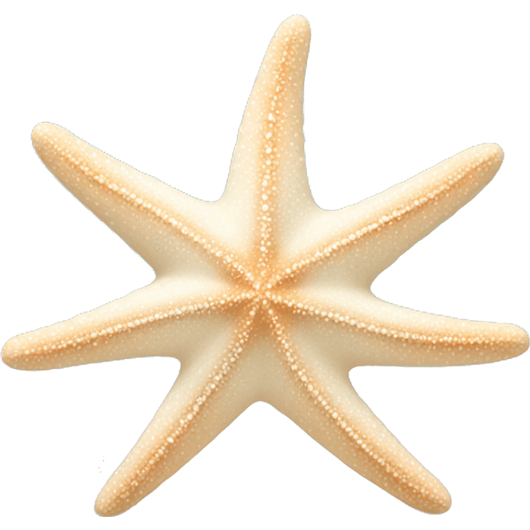 Beige and white starfish emoji