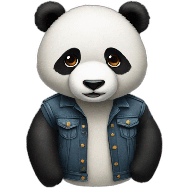 Oso panda rockero emoji