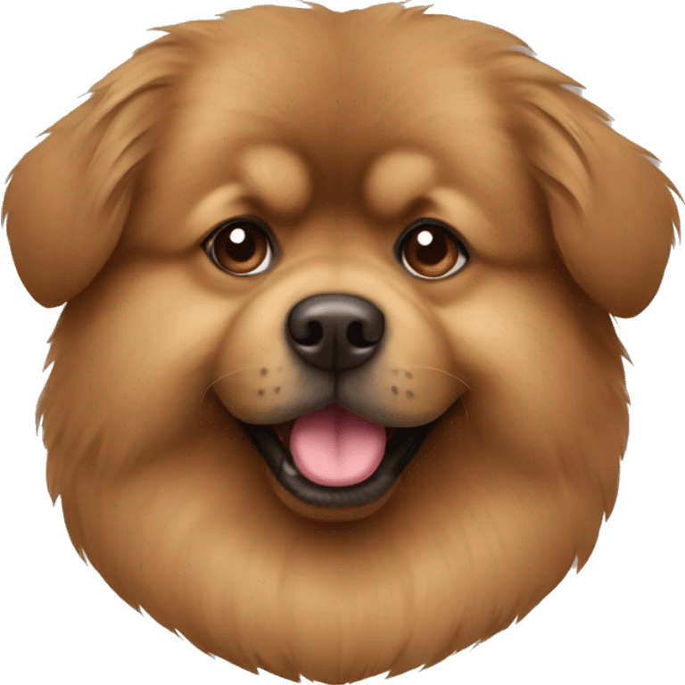 Brown pomchow emoji