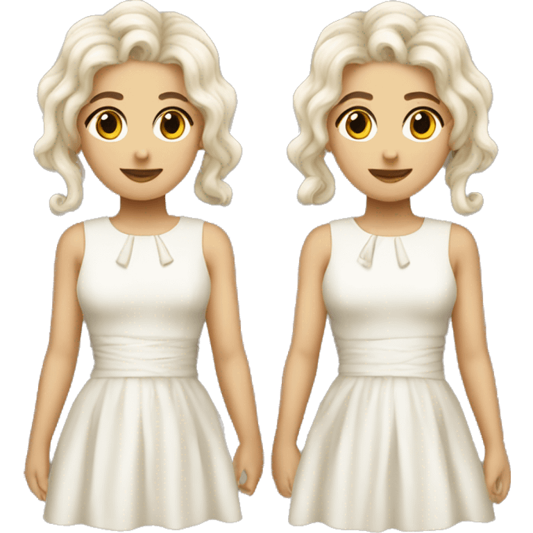 gemini symbol beautiful twins god like dress emoji