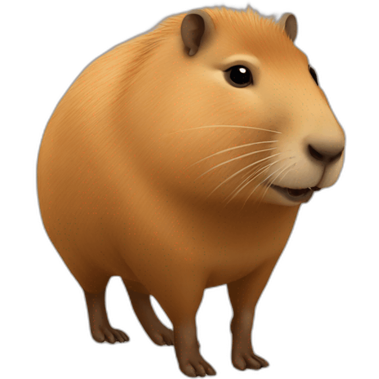 Capybara sur un capybara emoji