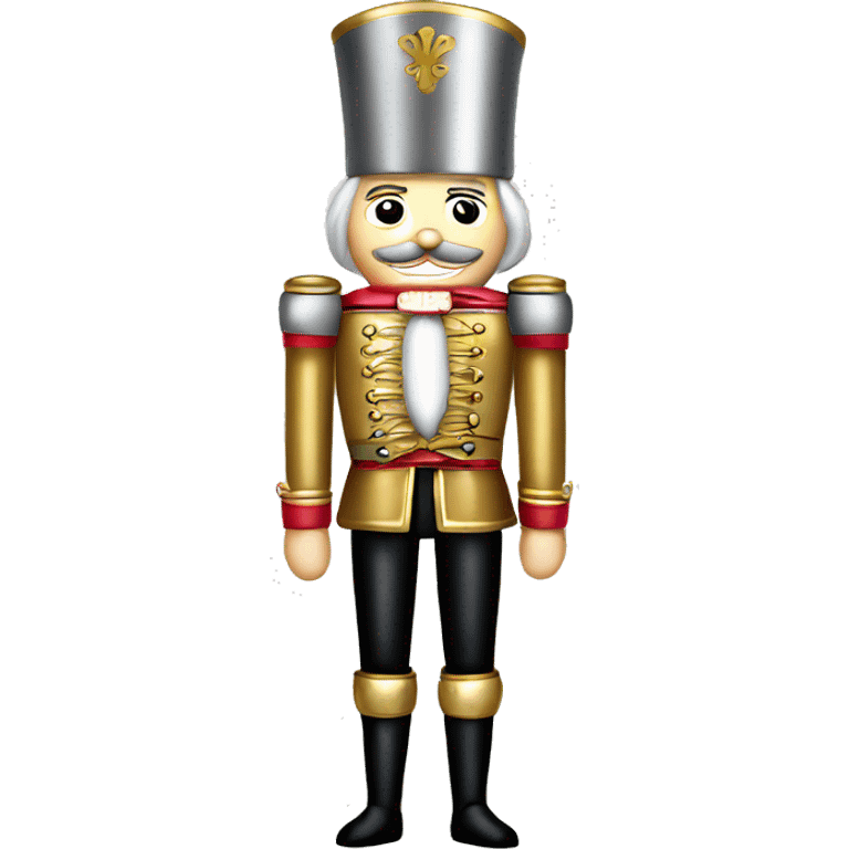 silver and gold nutcracker emoji