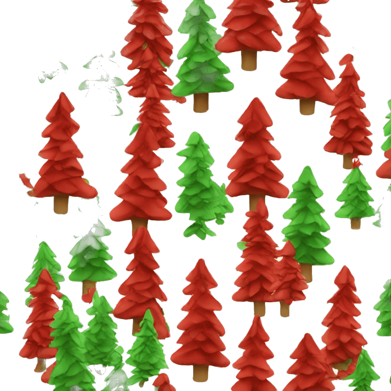 red christmas tree emoji