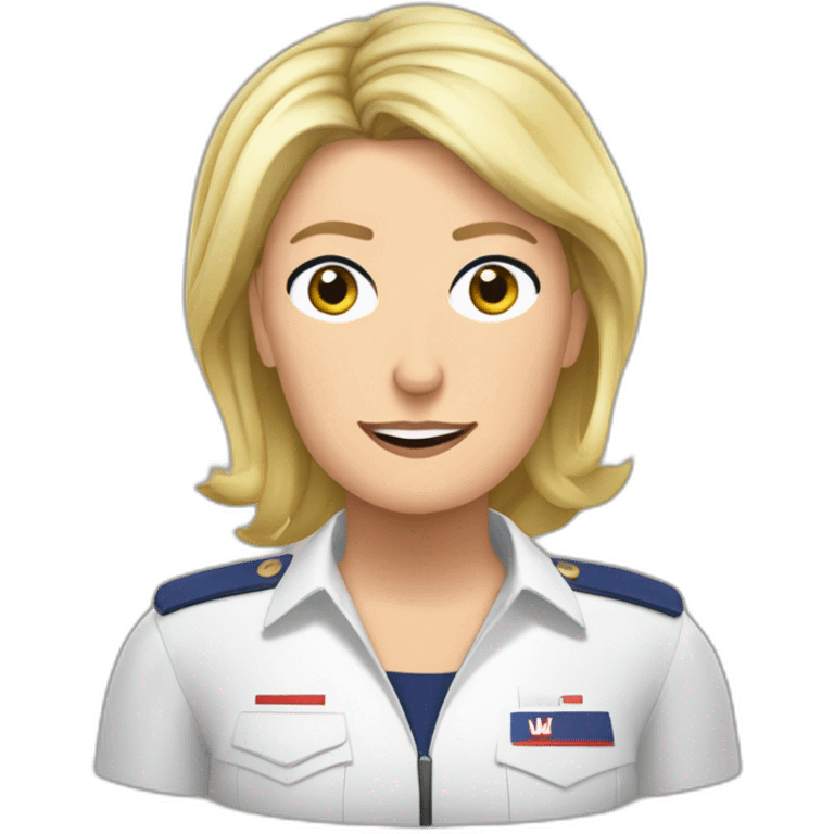 Marine Le pen qui joue à valorant emoji