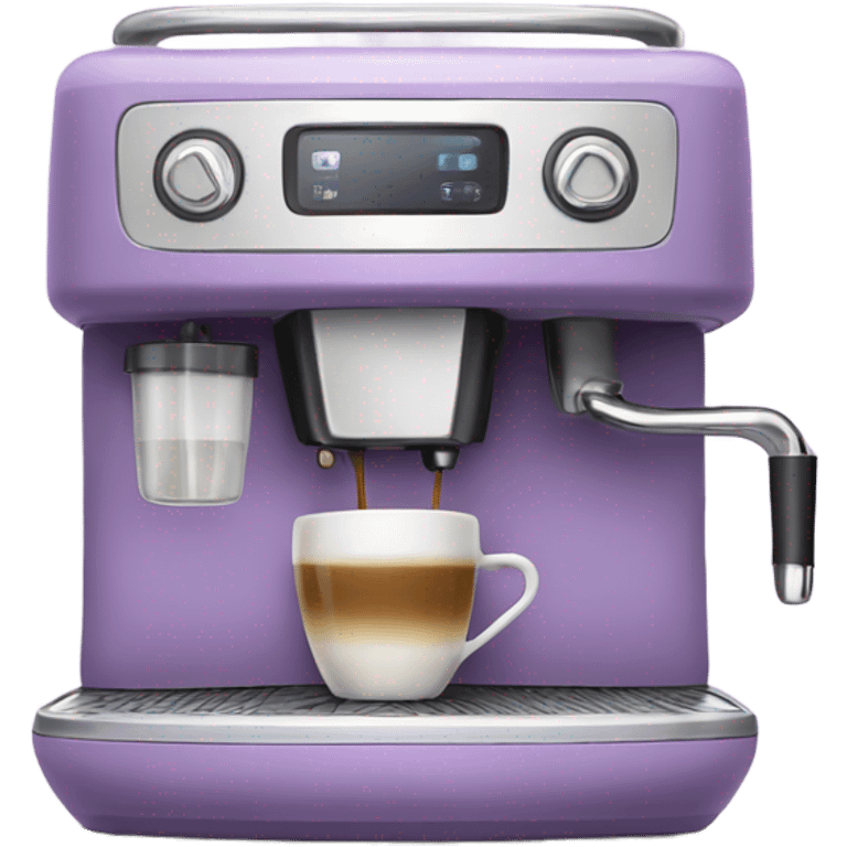 Coffee machine in light purple emoji