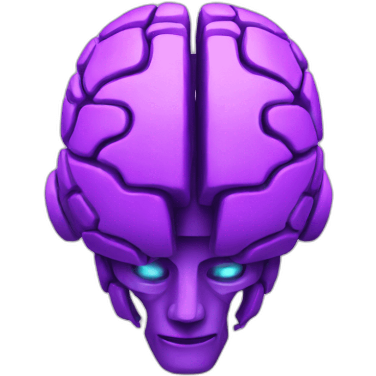 purple robot brain emoji