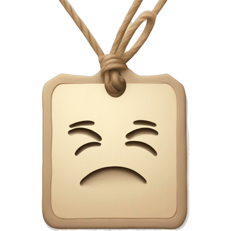 price tag with beige promotion emoji