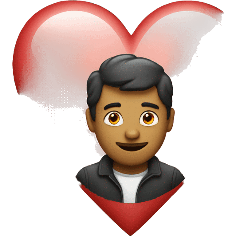 heart with a man  emoji