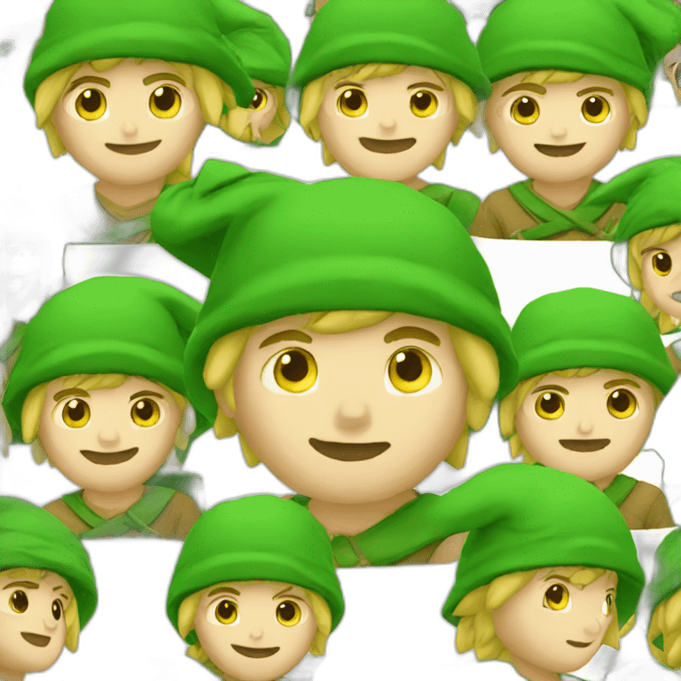 Link with his green hat emoji