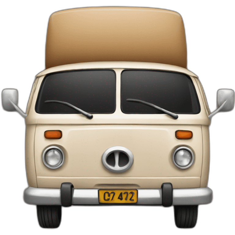 Brown old van emoji