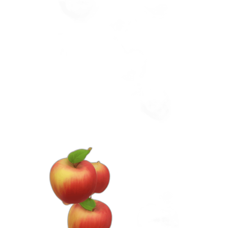 one piece artificial devil fruit apple with red circle and yellow center emoji