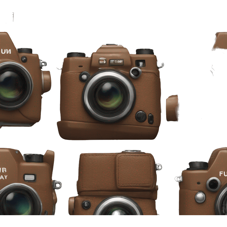 Fujifilm Evo camera in brown emoji