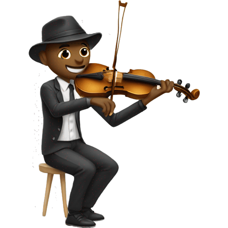 Cricket playing violin emoji