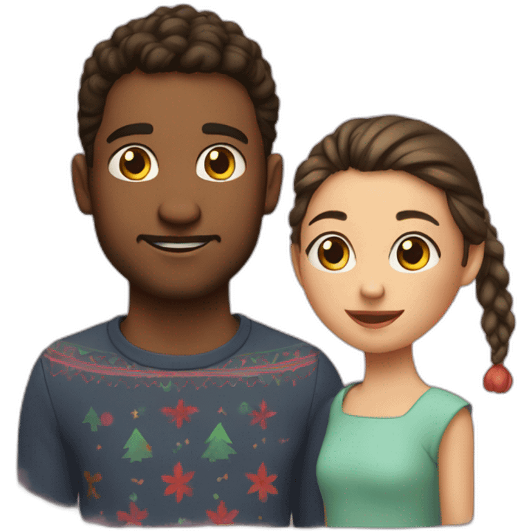 festive duo son and daughter emoji