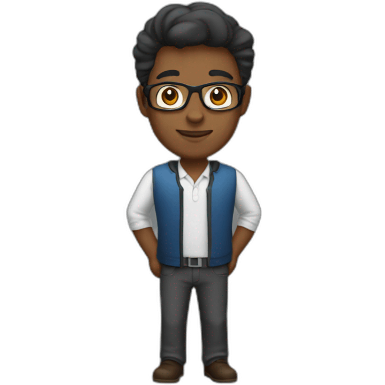 Brown skin server engineer emoji