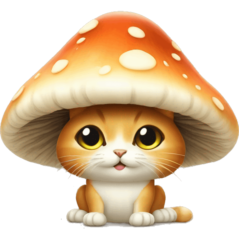 Mushroom cat emoji