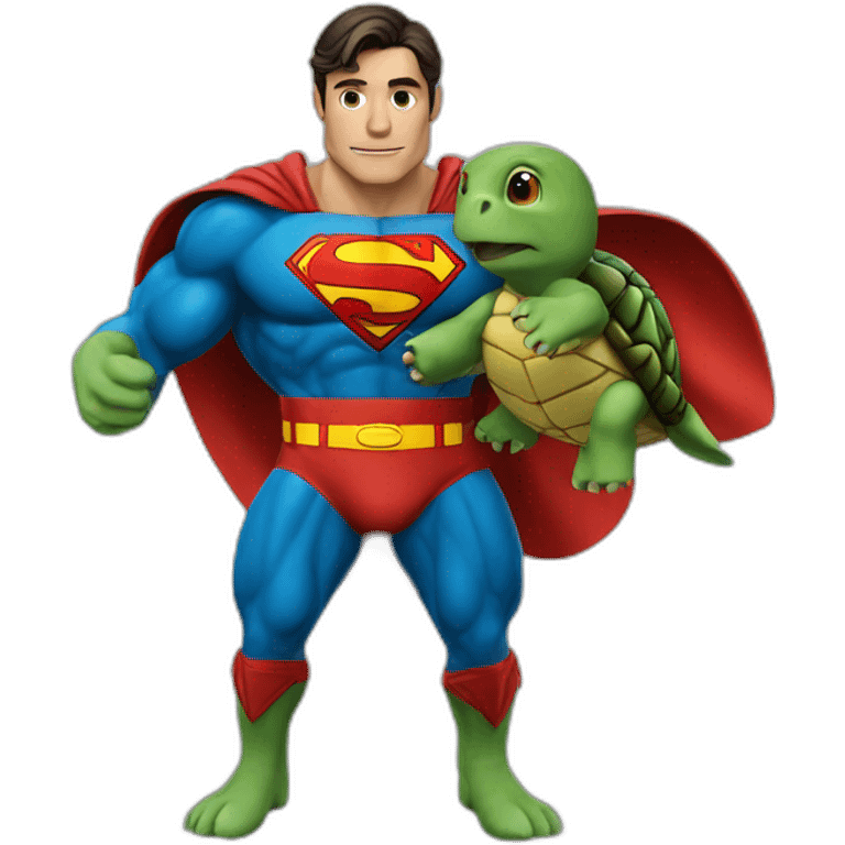 Turtle-superman-men emoji