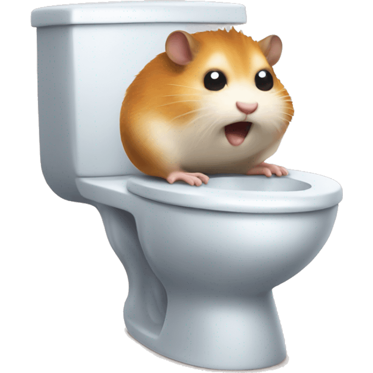 angry hamster on a toilet emoji