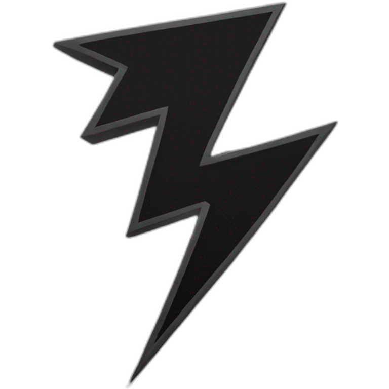 Thunder lightning black  emoji