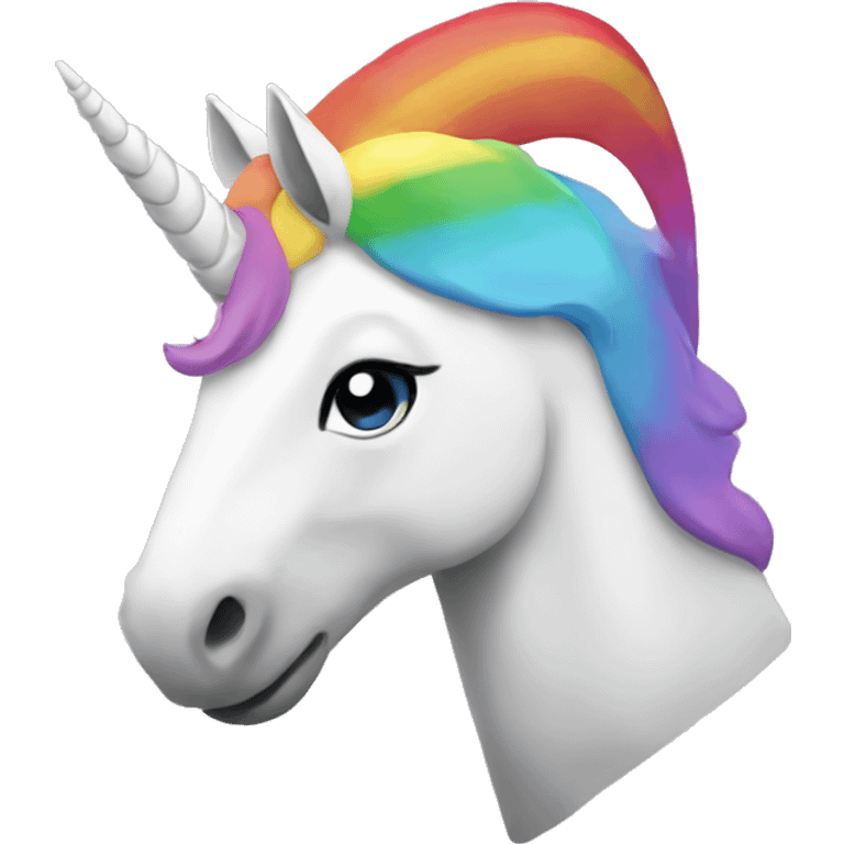 Unicorn with rainbow beanie emoji