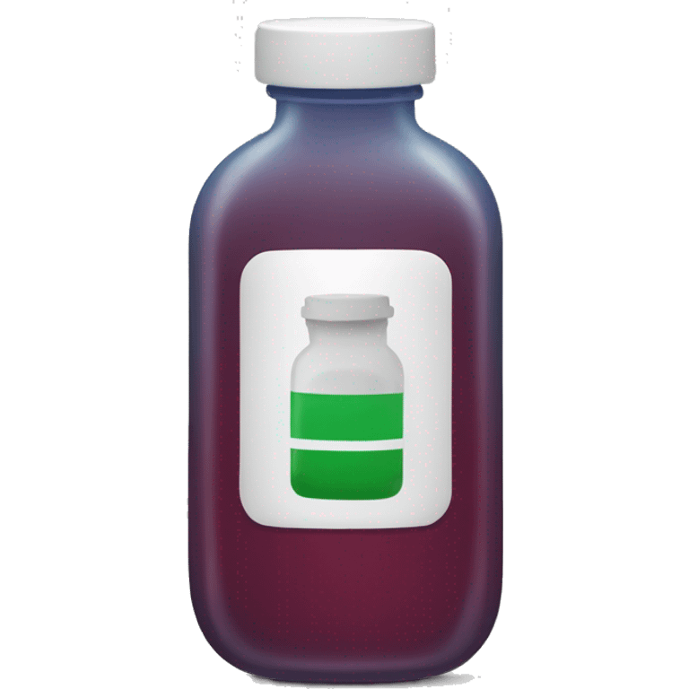 medicine bottle with liquid emoji