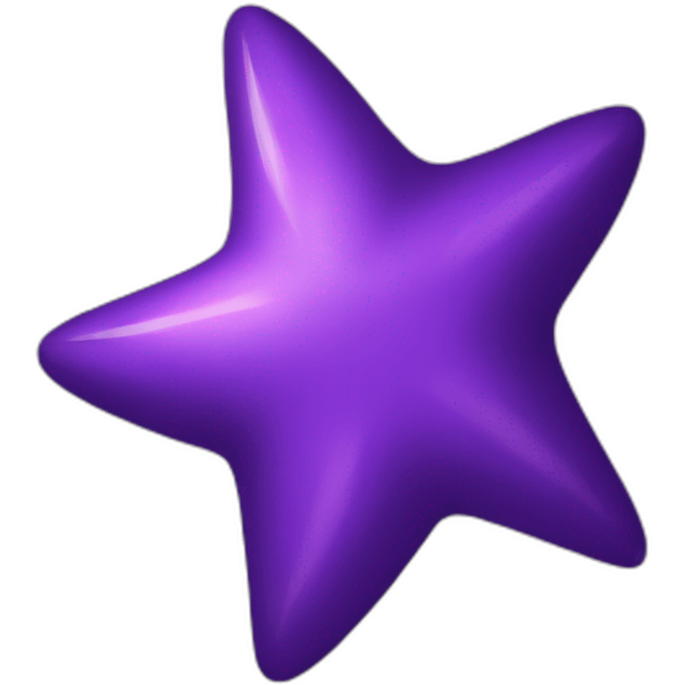 purple shooting star emoji