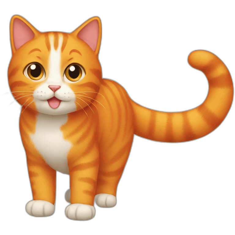 a orange cat emoji