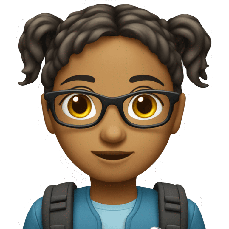 Cute girl majoring computer science. emoji