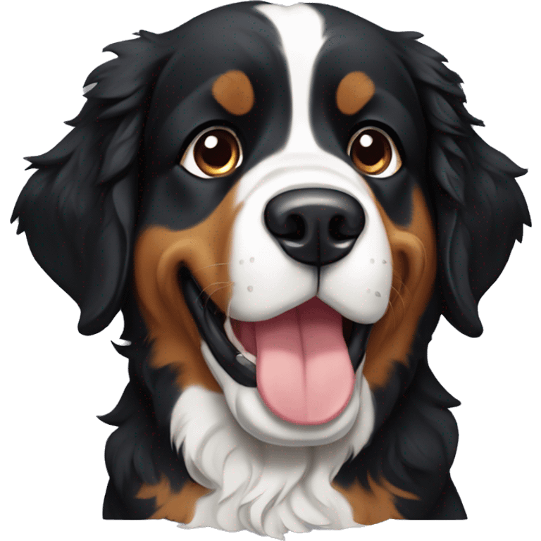 A Bernese Mountain dog puppt emoji