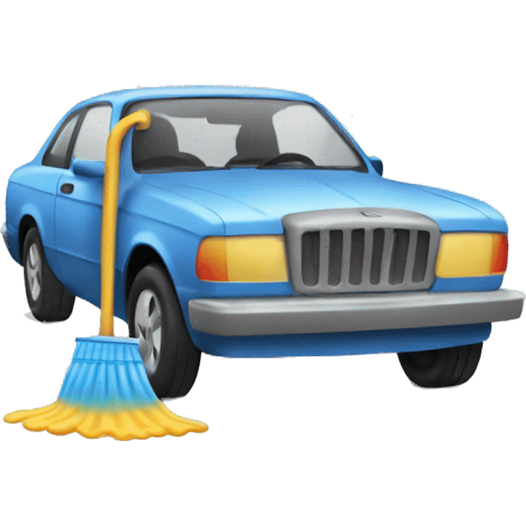 man washing a car emoji