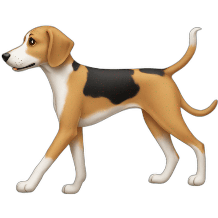 hound mix walking emoji