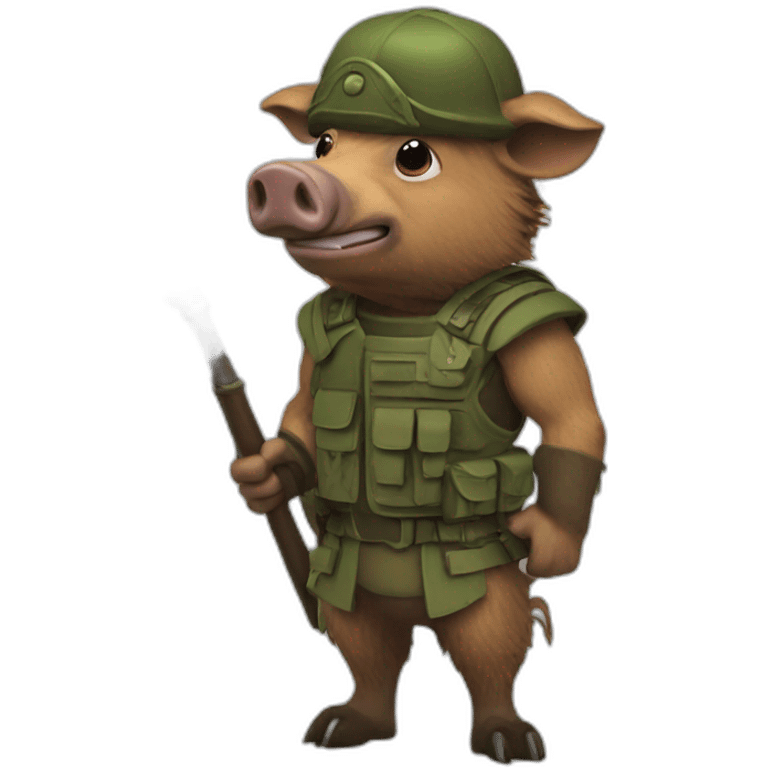 boar solder emoji