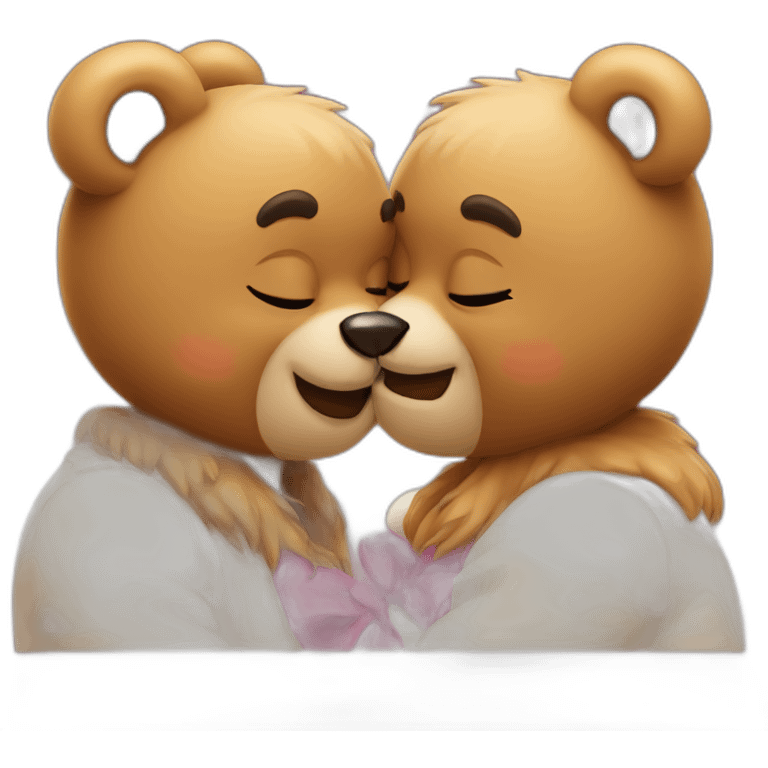 Bear kiss emoji