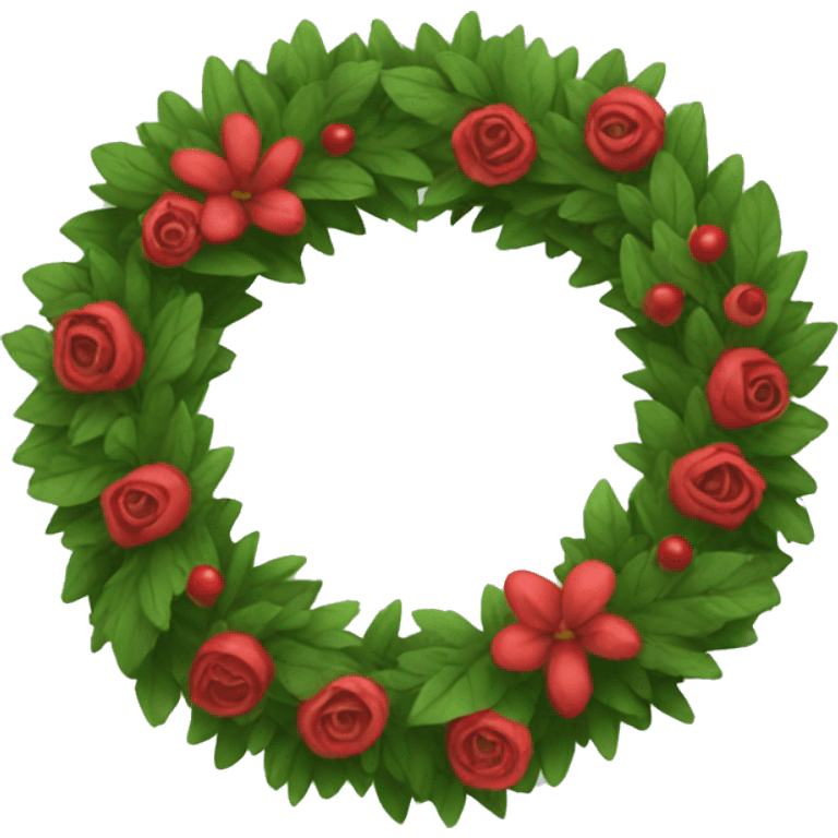 wreath  emoji