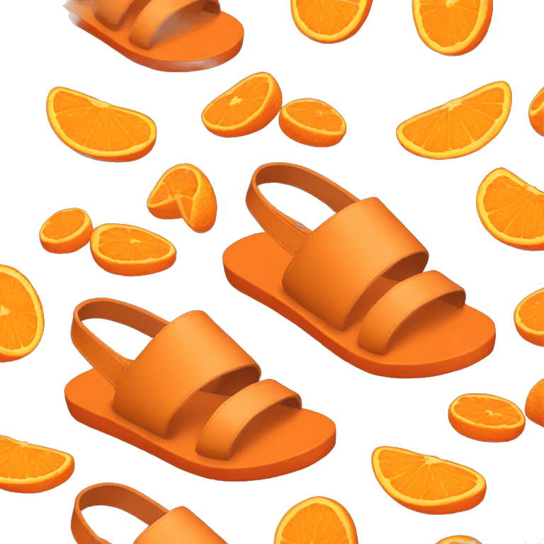 orange sandals emoji