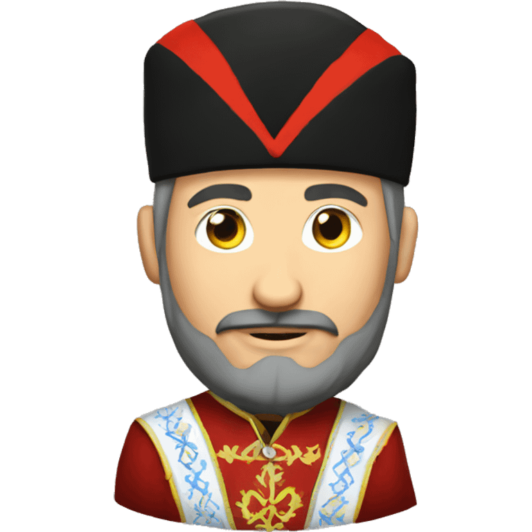 Ukrainian Cossack in national costume emoji