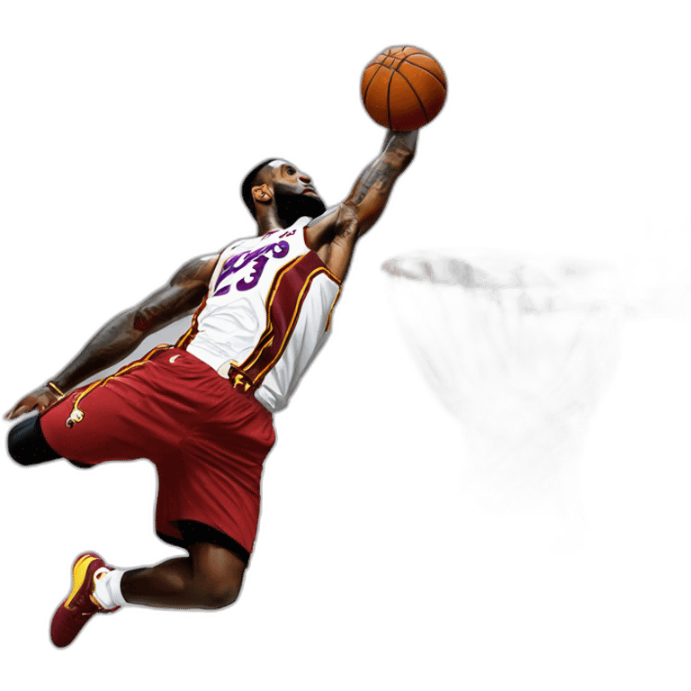 Lebron james dunk on wembanyama emoji