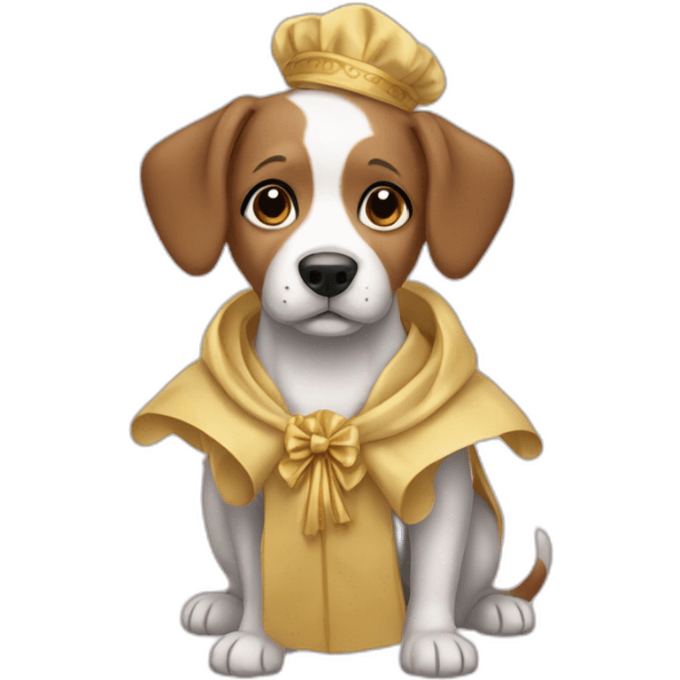 dog with gown emoji