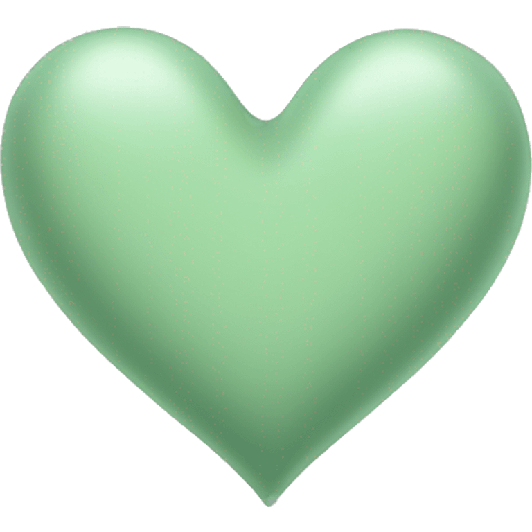 Light sage green heart emoji