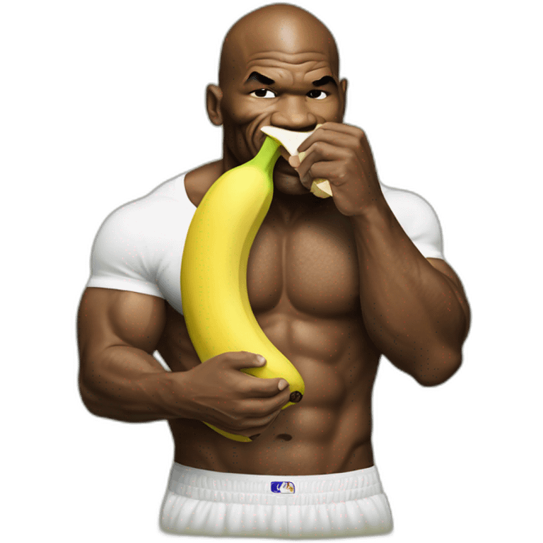 Mike tyson eating banana emoji