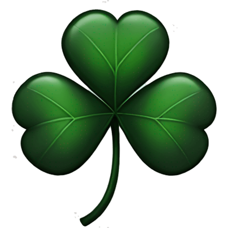 black 4 leaf clover emoji