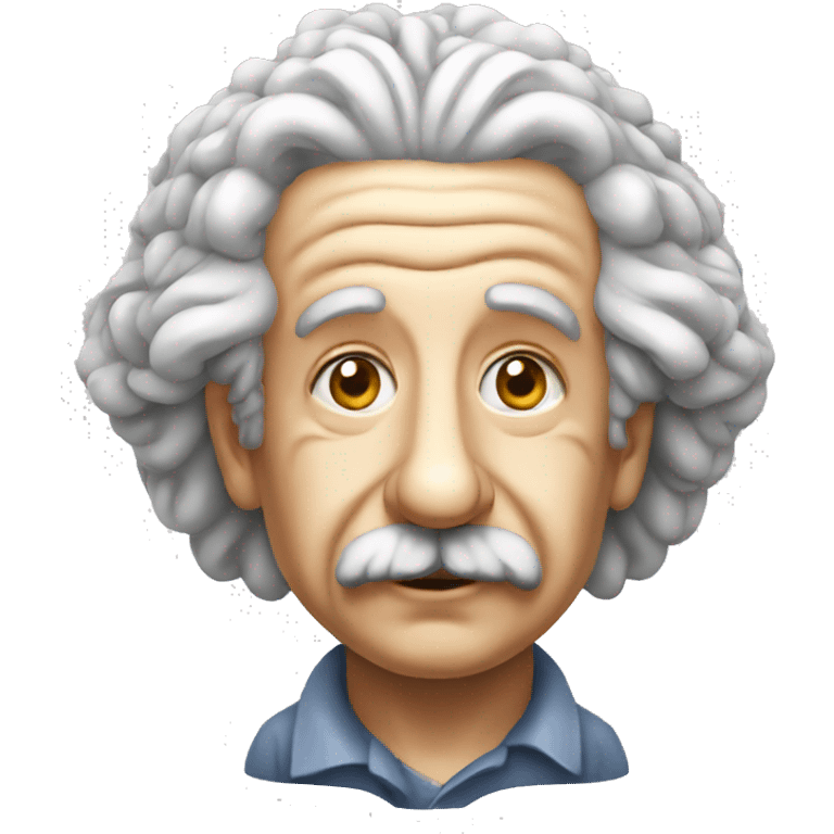 Brain Albert Einstein  emoji