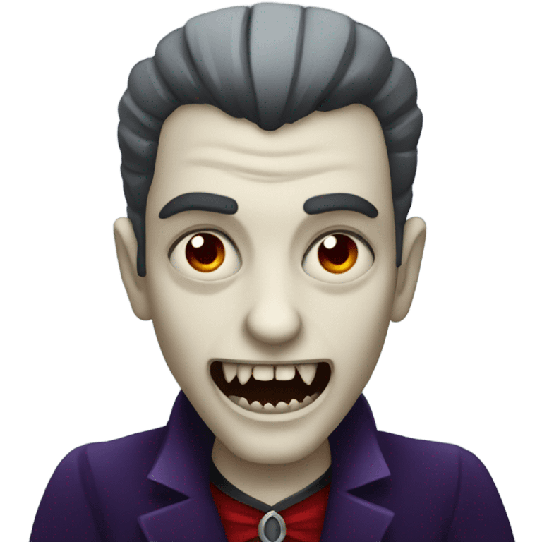 Creepy vampire emoji